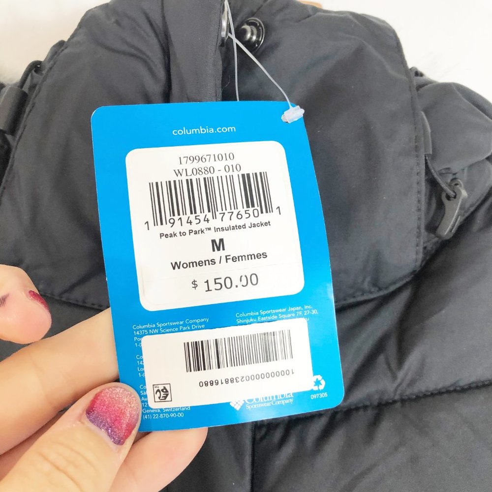 Columbia Peak To Park Hooded Insulated Jacket M - Picture 3 of 10